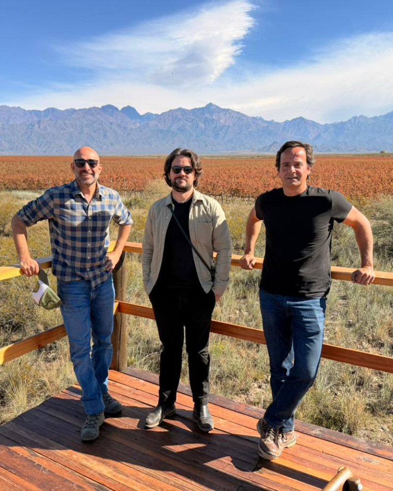 Matthew Luczy visita Trivento en el Valle de Uco