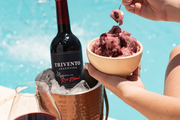 Vino, verano y helado