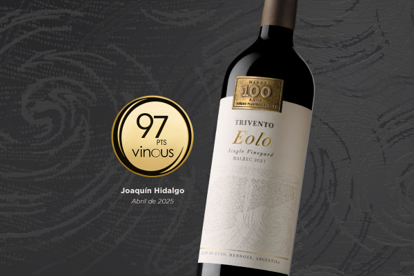 Eolo 2021 brilla con 97 puntos en Vinous